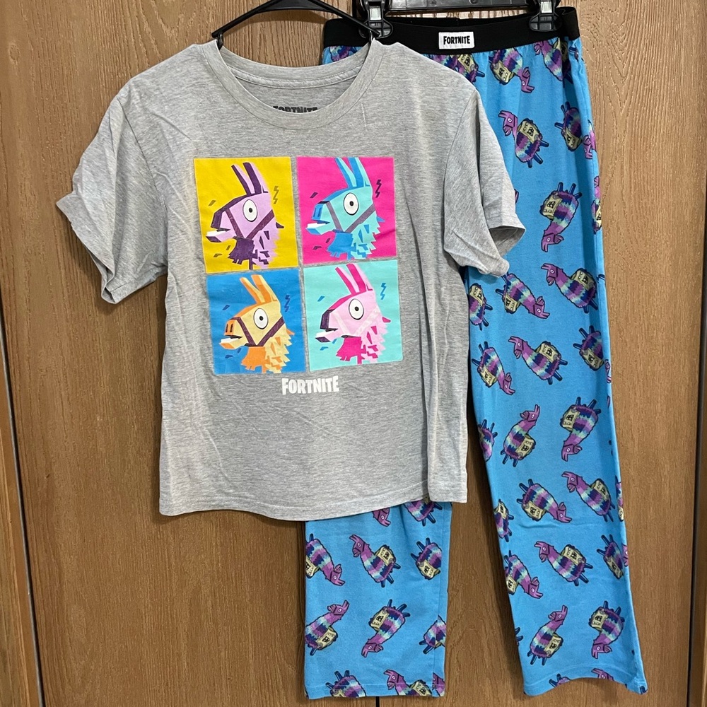 Kids Fortnite Llama Piñata Pajamas